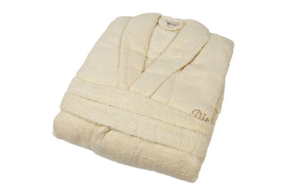 DIMcol ΜΠΟΥΡΝΟΥΖΙ M με γιακά 450 gsm 03 Ecru Cotton 100% - Image 2