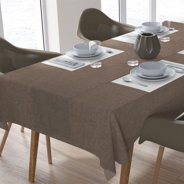 DIMcol ΑΛΕΚΙΑΣΤΟ ΣΕΤ 2 τεμ (ΤΡΑΠ/ΛΟ 140Χ220/ΤΡΑΒΕΡΣΑ 40Χ220) Panama Beige Cott/Pol 70/30