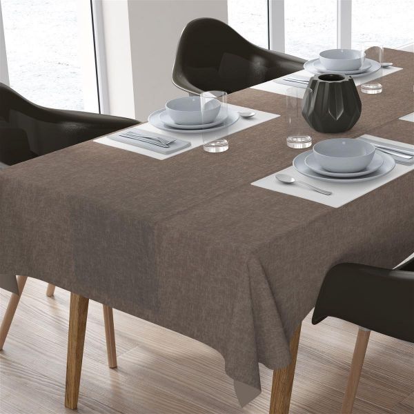 DIMcol ΑΛΕΚΙΑΣΤΟ ΣΕΤ 2 τεμ (ΤΡΑΠ/ΛΟ 140Χ220/ΤΡΑΒΕΡΣΑ 40Χ220) Panama Mocha Cott/Pol 70/30