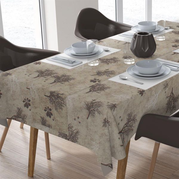 DIMcol ΑΛΕΚΙΑΣΤΟ ΣΕΤ 2 τεμ (ΤΡΑΠ/ΛΟ 140Χ220/ΤΡΑΒΕΡΣΑ 40Χ220) Autumn 501 Beige Cott/Pol 70/30