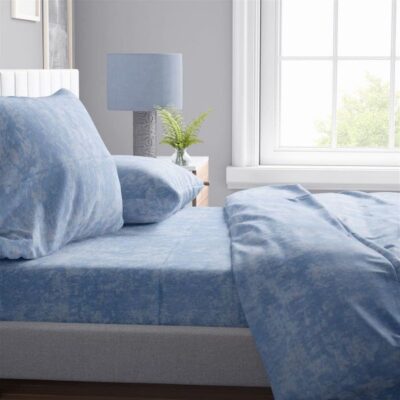 DIMcol ΠΑΠΛΩΜΑΤΟΘΗΚΗ Shadow 14 220X240 Sky Blue Cott/Pol 70/30