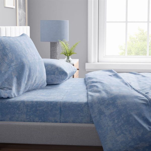 DIMcol ΠΑΠΛΩΜΑΤΟΘΗΚΗ Shadow 14 220X240 Sky Blue Cott/Pol 70/30