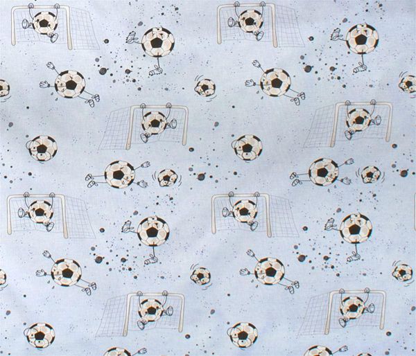 DIMcol ΠΑΝΑ ΧΑΣΕΣ bebe Football 521 80X80 Sky Blue Cotton 100%