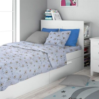 DIMcol ΣΕΝΤΟΝΙΑ ΕΜΠΡΙΜΕ ΣΕΤ 2 τεμ kids Football 521 160X240 Sky Blue Cotton 100%