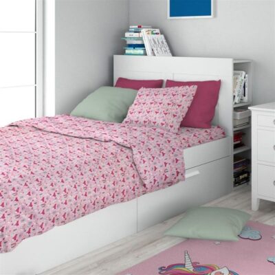 DIMcol ΣΕΝΤΟΝΙΑ ΕΜΠΡΙΜΕ ΣΕΤ 2 τεμ kids Fox 525 160X240 Pink Cotton 100%