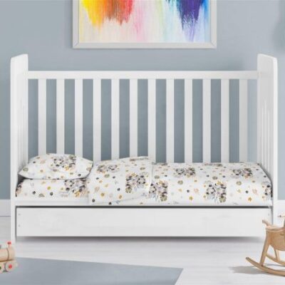 DIMcol ΣΕΝΤΟΝΙΑ ΕΜΠΡΙΜΕ ΣΕΤ 3 τεμ bebe Lion Cub 531 120X160 Grey Cotton 100% - Image 2