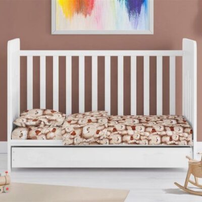 DIMcol ΣΕΝΤΟΝΙΑ ΕΜΠΡΙΜΕ ΣΕΤ 3 τεμ bebe Teddy Bear 535 120X160 Beige Cotton 100% - Image 2