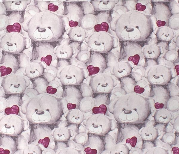 DIMcol ΠΑΝΑ ΧΑΣΕΣ bebe Teddy Bear 536 80X80 Purple Cotton 100%
