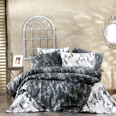 DIMcol ΣΕΝΤΟΝΙΑ ΕΜΠΡΙΜΕ ΣΕΤ 4 τεμ Έμμυ 382 220X240 White-Grey Cott/Pol 70/30