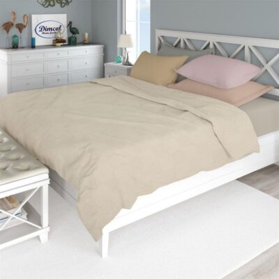 DIMcol ΚΟΥΒΕΡΤΑ ΠΙΚΕ Μονόχρωμη 220X250 Έλεφαντ 100% Cotton