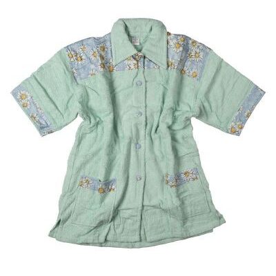 DIMcol ΜΠΟΥΡΝΟΥΖΙ MINI Γυναικείο με γιακά Mint XL 500 gsm 100% Cotton