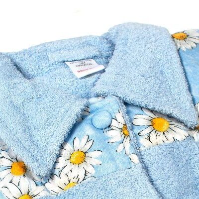 DIMcol ΜΠΟΥΡΝΟΥΖΙ MINI Γυναικείο με γιακά Sky Blue XL 500 gsm 100% Cotton - Image 2