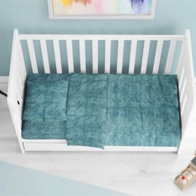 DIMcol ΠΑΠΛΩΜΑ bebe Premium Shadow 616 120X160 Petrol 100% Cotton