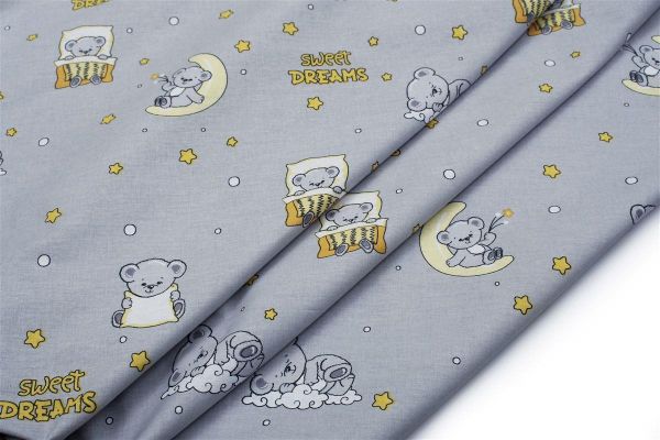 DIMcol ΠΑΝΑ ΧΑΣΕ bebe Sweet Dreams 552 80X80 Grey 100% Cotton