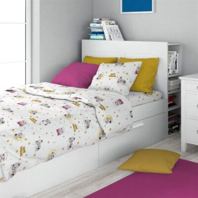 DIMcol ΠΑΠΛΩΜΑΤΟΘΗΚΗ ΕΜΠΡΙΜΕ kids Sweet Dreams 553 160X240 White-Pink 100% Cotton