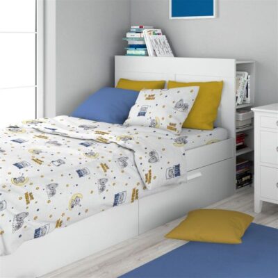 DIMcol ΠΑΠΛΩΜΑΤΟΘΗΚΗ ΕΜΠΡΙΜΕ kids Sweet Dreams 554 160X240 White-Sky Blue 100% Cotton