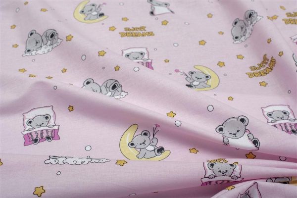 DIMcol ΣΕΝΤΟΝΙΑ ΕΜΠΡΙΜΕ ΣΕΤ 2 τεμ kids Sweet Dreams 550 160X240 Pink 100% Cotton - Image 2