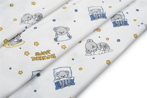 DIMcol ΣΕΝΤΟΝΙΑ ΕΜΠΡΙΜΕ ΣΕΤ 2 τεμ kids Sweet Dreams 554 160X240 White-Sky Blue 100% Cotton - Image 2
