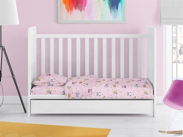 DIMcol ΣΕΝΤΟΝΙΑ ΕΜΠΡΙΜΕ ΣΕΤ 3 τεμ bebe Sweet Dreams 550 120X160 Pink 100% Cotton
