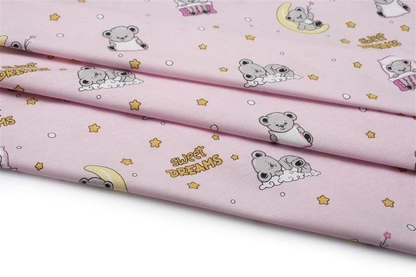 DIMcol ΣΕΝΤΟΝΙΑ ΕΜΠΡΙΜΕ ΣΕΤ 3 τεμ kids Sweet Dreams 550 160X240 Pink 100% Cotton - Image 2