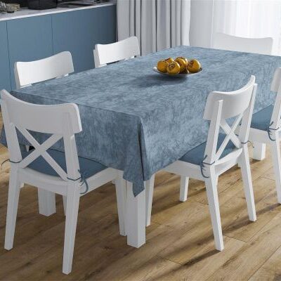 DIMcol ΑΛΕΚΙΑΣΤΟ ΣΕΤ 2 τεμ (ΤΡΑΠ/ΛΟ 140X220 & ΤΡΑΒΕΡΣΑ 40X220) Panama Shadow Petrol 70/30 Cott/Pol