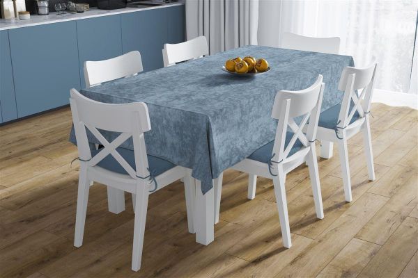 DIMcol ΑΛΕΚΙΑΣΤΟ ΣΕΤ 2 τεμ (ΤΡΑΠ/ΛΟ 140X220 & ΤΡΑΒΕΡΣΑ 40X220) Panama Shadow Petrol 70/30 Cott/Pol