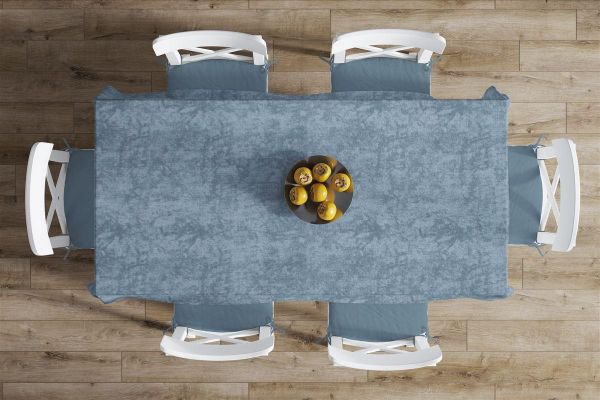 DIMcol ΑΛΕΚΙΑΣΤΟ ΣΕΤ 2 τεμ (ΤΡΑΠ/ΛΟ 140X220 & ΤΡΑΒΕΡΣΑ 40X220) Panama Shadow Petrol 70/30 Cott/Pol - Image 2