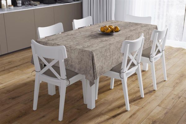 DIMcol ΤΡΑΠΕΖΟΜΑΝΤΗΛΟ ΑΛΕΚΙΑΣΤΟ 140X180 Panama Shadow Mocha 70/30 Cott/Pol