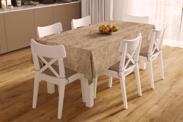 DIMcol ΤΡΑΠΕΖΟΜΑΝΤΗΛΟ ΑΛΕΚΙΑΣΤΟ 140X180 Panama Shadow Brown 70/30 Cott/Pol