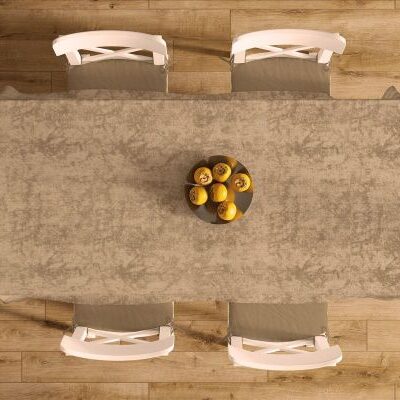 DIMcol ΤΡΑΠΕΖΟΜΑΝΤΗΛΟ ΑΛΕΚΙΑΣΤΟ 140X180 Panama Shadow Brown 70/30 Cott/Pol - Image 2