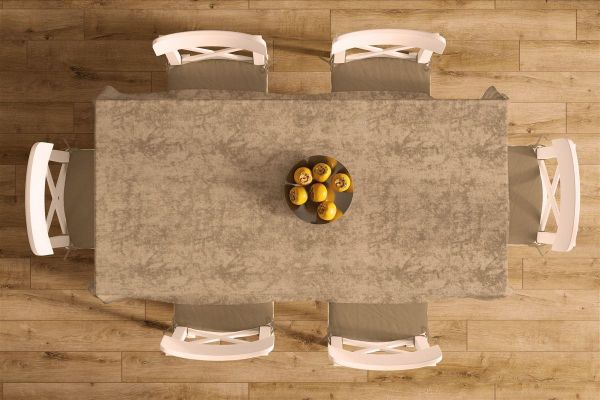 DIMcol ΤΡΑΠΕΖΟΜΑΝΤΗΛΟ ΑΛΕΚΙΑΣΤΟ 140X180 Panama Shadow Brown 70/30 Cott/Pol - Image 2