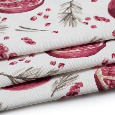 DIMcol ΤΡΑΒΕΡΣΑ ΑΛΕΚΙΑΣΤΗ 40X180 Pomegranate 458 White Cott/Pol 70/30 - Image 2