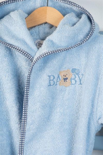 DIMcol ΜΠΟΥΡΝΟΥΖΙ Με Κέντημα bebe Baby Bear 161 SIZE:02 Σιελ 100% Cotton - Image 2