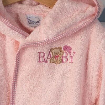 DIMcol ΜΠΟΥΡΝΟΥΖΙ Με Κέντημα bebe Baby Bear 162 SIZE:04 Ροζ 100% Cotton - Image 2