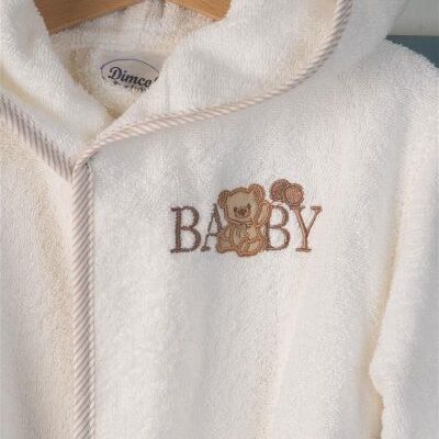 DIMcol ΜΠΟΥΡΝΟΥΖΙ Με Κέντημα bebe Baby Bear 163 SIZE:02 Λευκό 100% Cotton - Image 2
