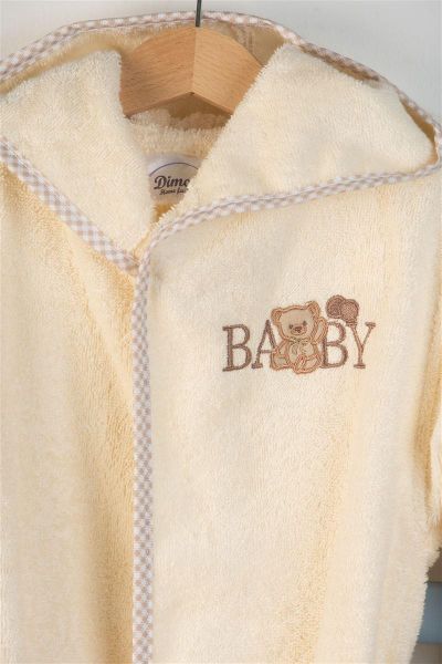 DIMcol ΜΠΟΥΡΝΟΥΖΙ Με Κέντημα bebe Baby Bear 164 SIZE:04 Εκρού 100% Cotton - Image 2