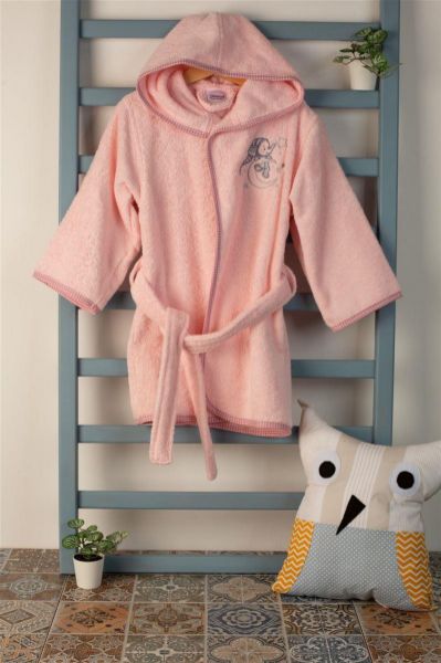 DIMcol ΜΠΟΥΡΝΟΥΖΙ Με Κέντημα bebe Dreaming Elephant 167 SIZE:04 Ροζ 100% Cotton
