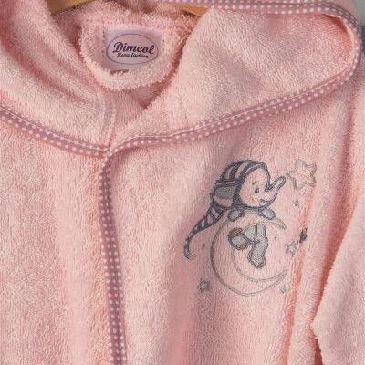 DIMcol ΜΠΟΥΡΝΟΥΖΙ Με Κέντημα bebe Dreaming Elephant 167 SIZE:04 Ροζ 100% Cotton - Image 2