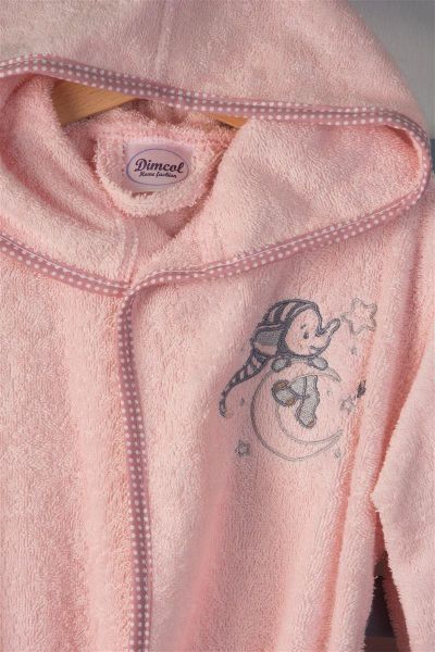 DIMcol ΜΠΟΥΡΝΟΥΖΙ Με Κέντημα bebe Dreaming Elephant 167 SIZE:04 Ροζ 100% Cotton - Image 2