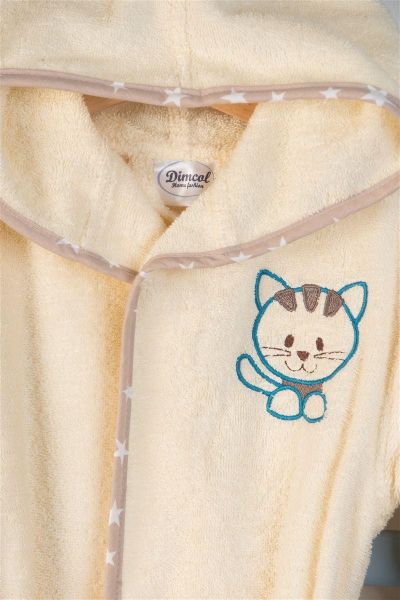 DIMcol ΜΠΟΥΡΝΟΥΖΙ Με Κέντημα bebe Kitty 138 SIZE:02 Εκρού 100% Cotton - Image 2