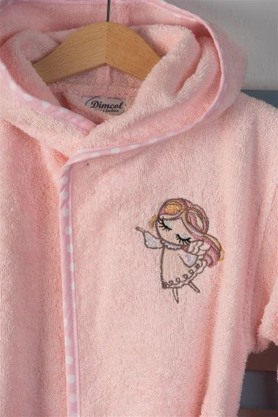 DIMcol ΜΠΟΥΡΝΟΥΖΙ Με Κέντημα bebe Little Angel 141 SIZE:04 Ροζ 100% Cotton - Image 2