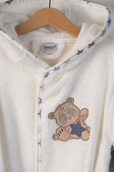 DIMcol ΜΠΟΥΡΝΟΥΖΙ Με Κέντημα bebe Star Bear 152 SIZE:02 Λευκό 100% Cotton - Image 2