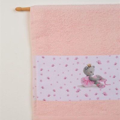 DIMcol ΠΕΤΣΕΤΑ Με Ψηφιακή Εκτύπωση Σετ 2 τεμ bebe Ballerina 104 30X50,70X140 Ροζ 100% Cotton - Image 2