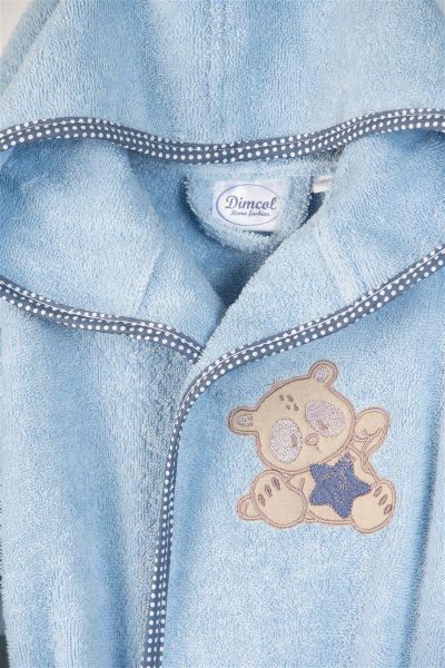 DIMcol ΜΠΟΥΡΝΟΥΖΙ Με Κέντημα bebe Star Bear 151 SIZE:02 Σιελ 100% Cotton - Image 2