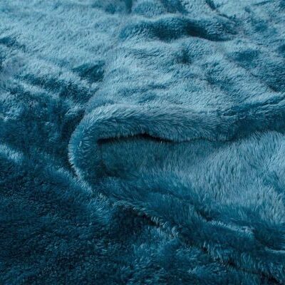 DIMcol ΚΟΥΒΕΡΤΑ Coral Fleece Ριγέ 220X240 300gsm 13 Petrol 100% Polyester - Image 2