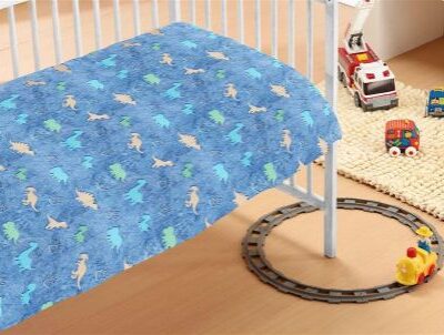DIMcol Κουβέρτα Fleece φωσφορίζουσα Dinosaur 70X110 100% Polyester