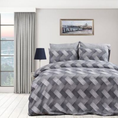 DIMcol ΠΑΠΛΩΜΑ ΕΜΠΡΙΜΕ Αλκμήνη 452 220X240 Grey 70/30 Cott/Pol