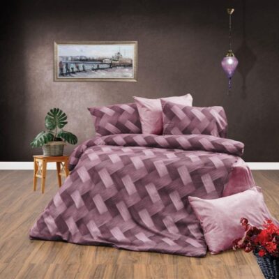 DIMcol ΠΑΠΛΩΜΑΤΟΘΗΚΗ ΕΜΠΡΙΜΕ Αλκμήνη 453 160X240 Mauve 70/30 Cott/Pol