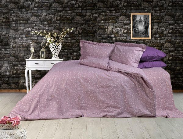 DIMcol ΠΑΠΛΩΜΑΤΟΘΗΚΗ ΕΜΠΡΙΜΕ Μυρτώ 349 220X240 Lilac 100% Cotton Flannel