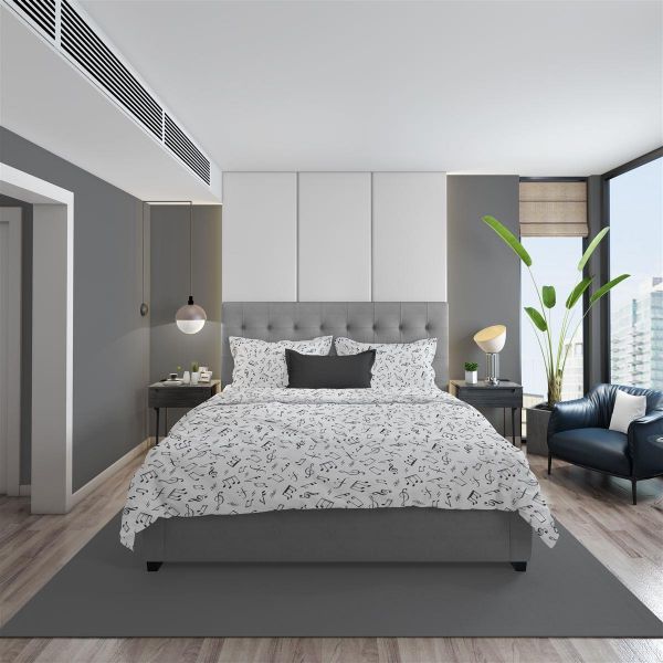 DIMcol ΠΑΠΛΩΜΑΤΟΘΗΚΗ ΕΜΠΡΙΜΕ Πεντάγραμμο 446 160X240 White 70/30 Cott/Pol